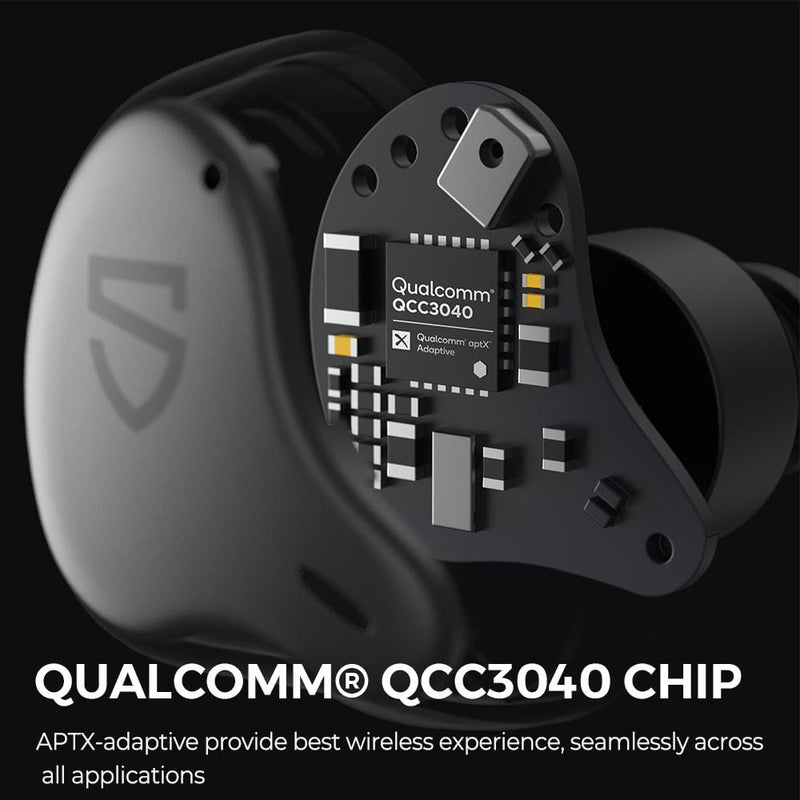 A detailed look of what's inside of H1. Powered by latest Qualcomm QCC3040 chip and aptx-adaptive codec, H1 provides best wireless experience and seamlessly across all apps.